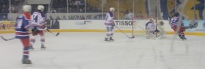 Team McDonald vs. Team Sittler on ice