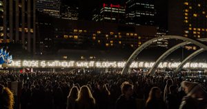 The rose is without why, 2013 Boris Achour Nathan Phillips Square