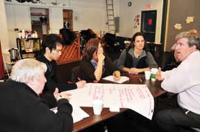 MPP Glen Murray meets with residents of Cabbagetown in a community planning roundtable held at the Canadian Children’s Dance Theatre March 24.