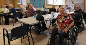 Participants in the Adult Day Program of the Stroke Survivors Club at CNH.