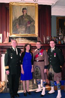 The Toronto Scottish Officers' Mess in its glory days: Senior Officers and guests celebrate New Year's Day Levee 2009.