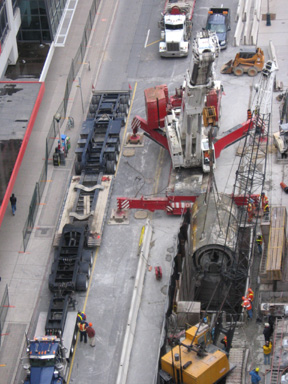  Boring machine removal on Oct. 29. 