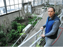 Curtis Evoy, foreman of plant production at Cloud Garden conservatory.