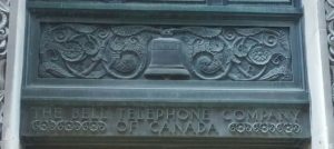 The Bell Canada entrance on Temperance St. in Downtown Toronto.
